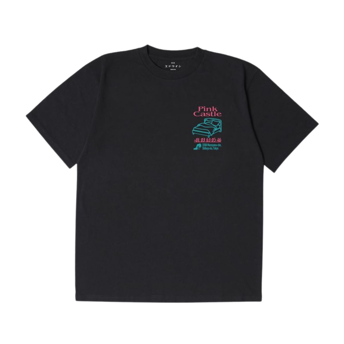 Edwin Europe Mens Pink Castle TS