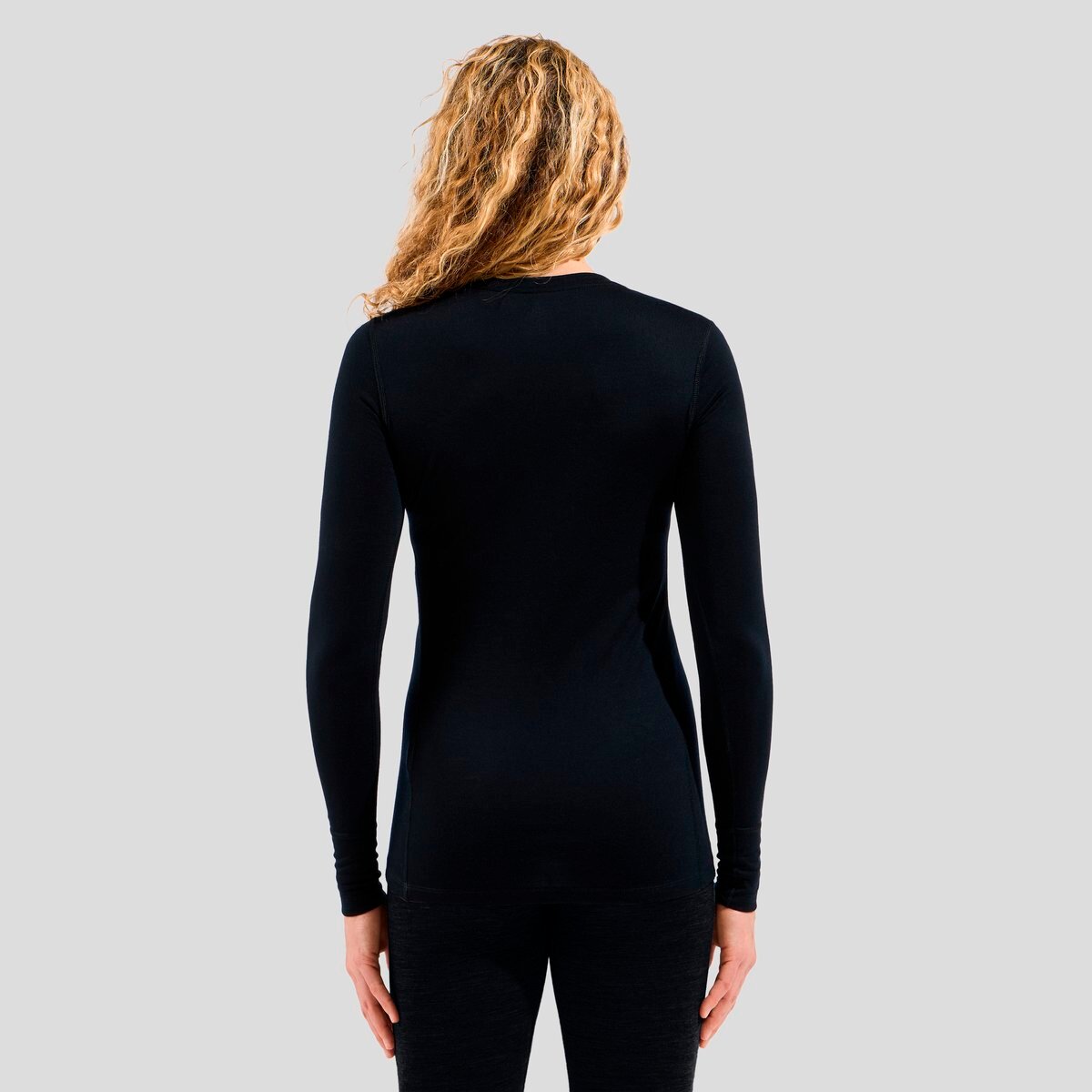 Odlo Womens Bl Top L/S Crew Neck 100 Merino Warm