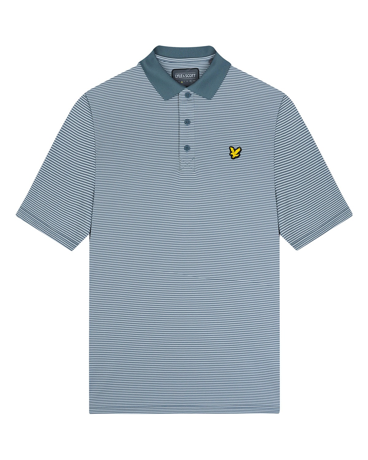 Lyle _and_ Scott Mens Golf Microstripe Polo