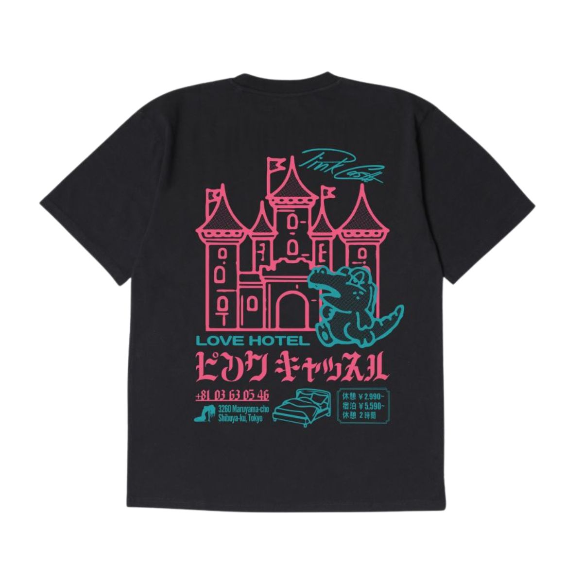 Edwin Europe Mens Pink Castle TS