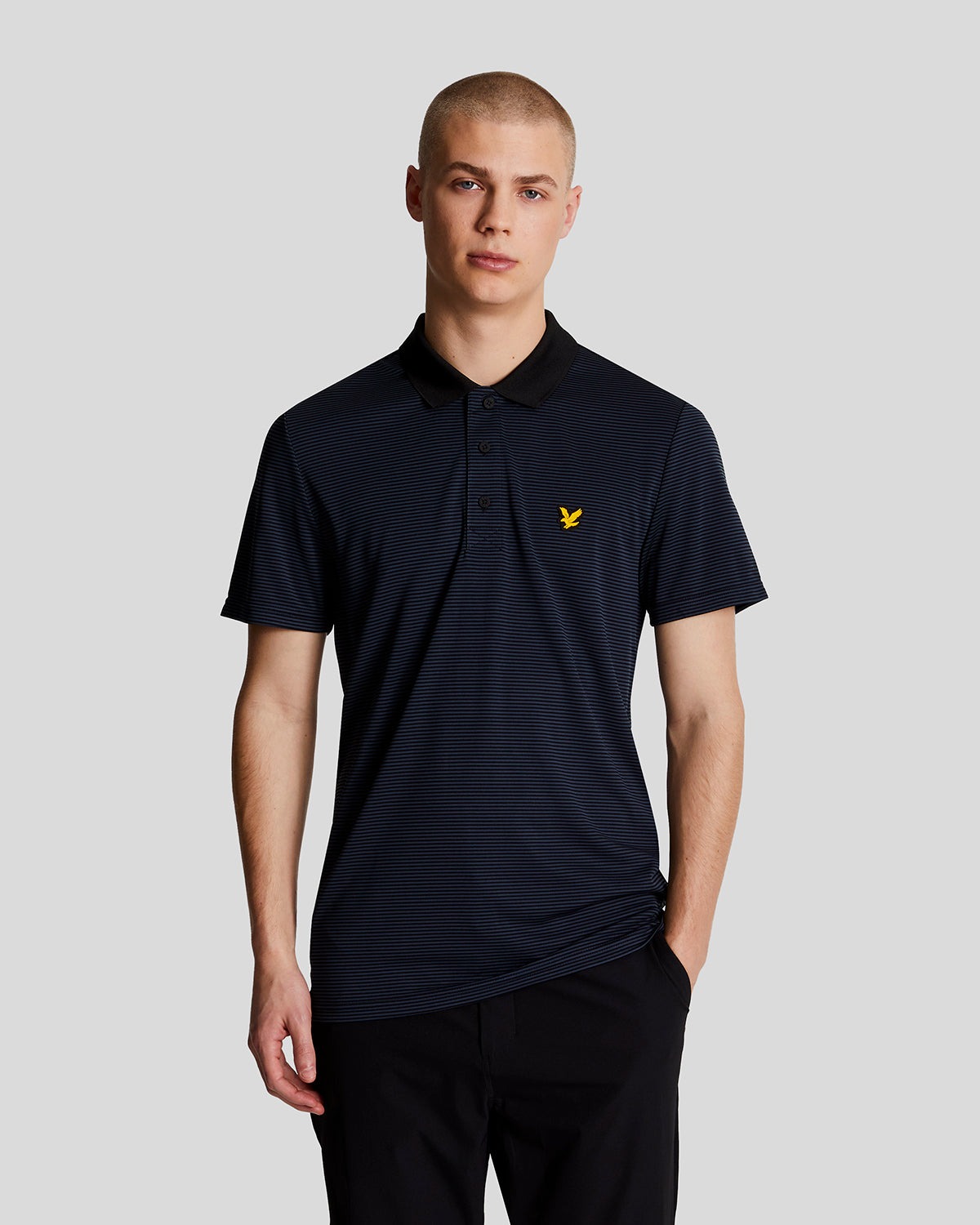 Lyle _and_ Scott Mens Golf Microstripe Polo